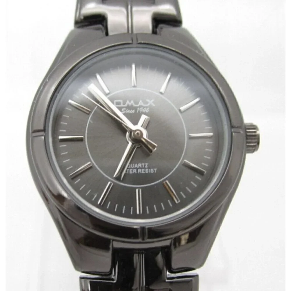 Women QMax Quartz WR Analog‎ 25mm Dial Causal Round Watch (F637)